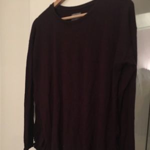 Aerie Deep Burgundy Long Legging Top